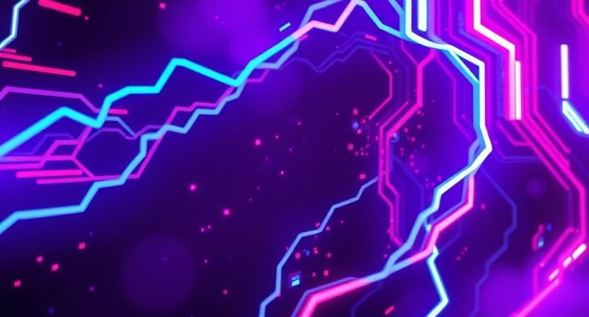 Modern tech setup 3D render